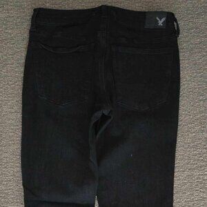 American Eagle AE High Rise Jegging 360 Super Stretch Black Jeans Size 8 Reg